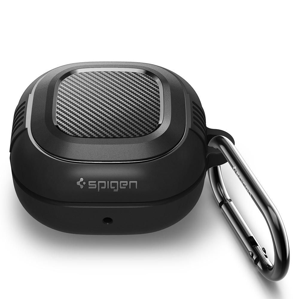 Spigen Rugged Armor, black - Samsung Galaxy Buds FE/Buds 2/Buds Pro 2/Buds Pro/Buds Live