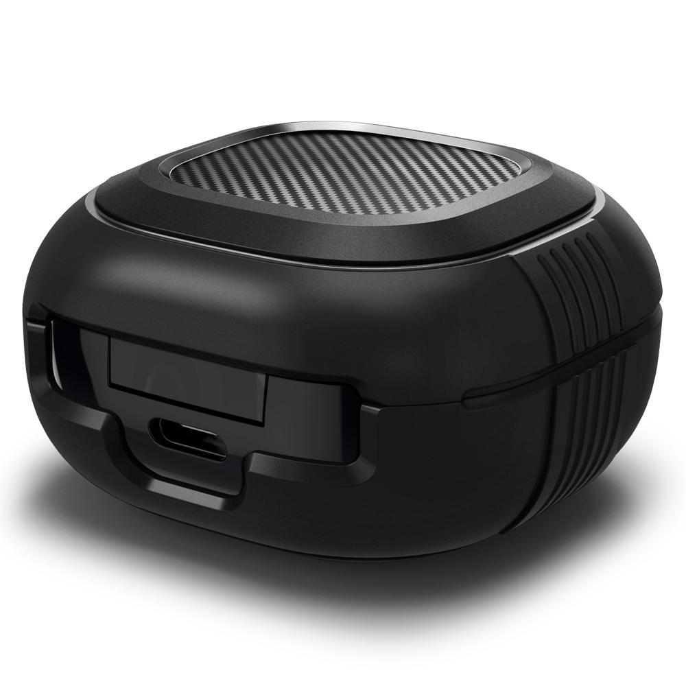 Spigen Rugged Armor, black - Samsung Galaxy Buds FE/Buds 2/Buds Pro 2/Buds Pro/Buds Live