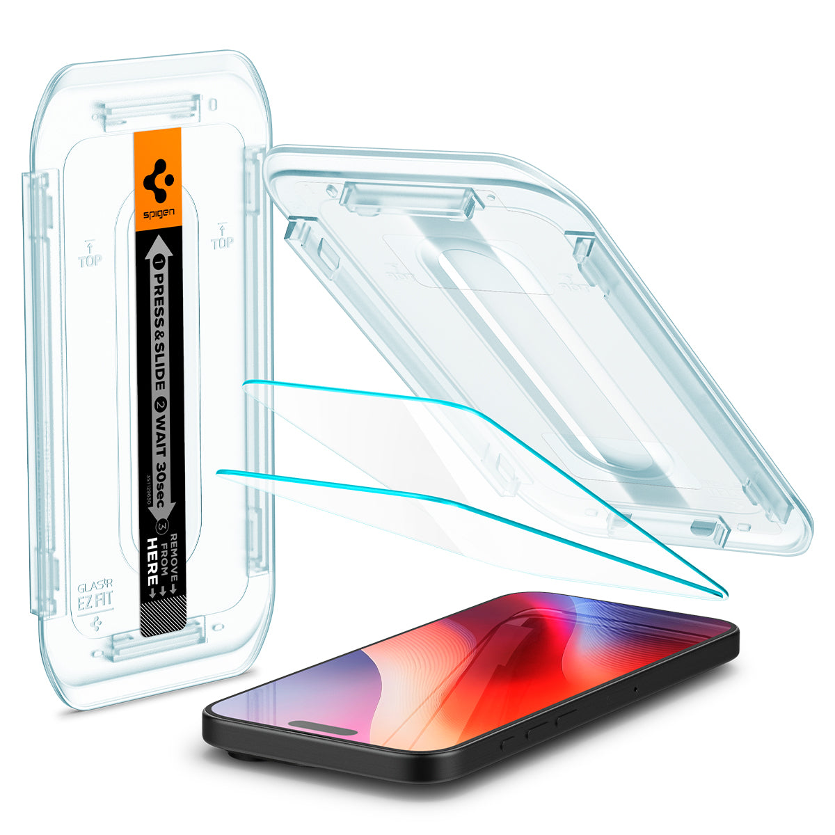 Spigen Glass tR EZ Fit 2 Pack, transparency - iPhone 16 Pro Max