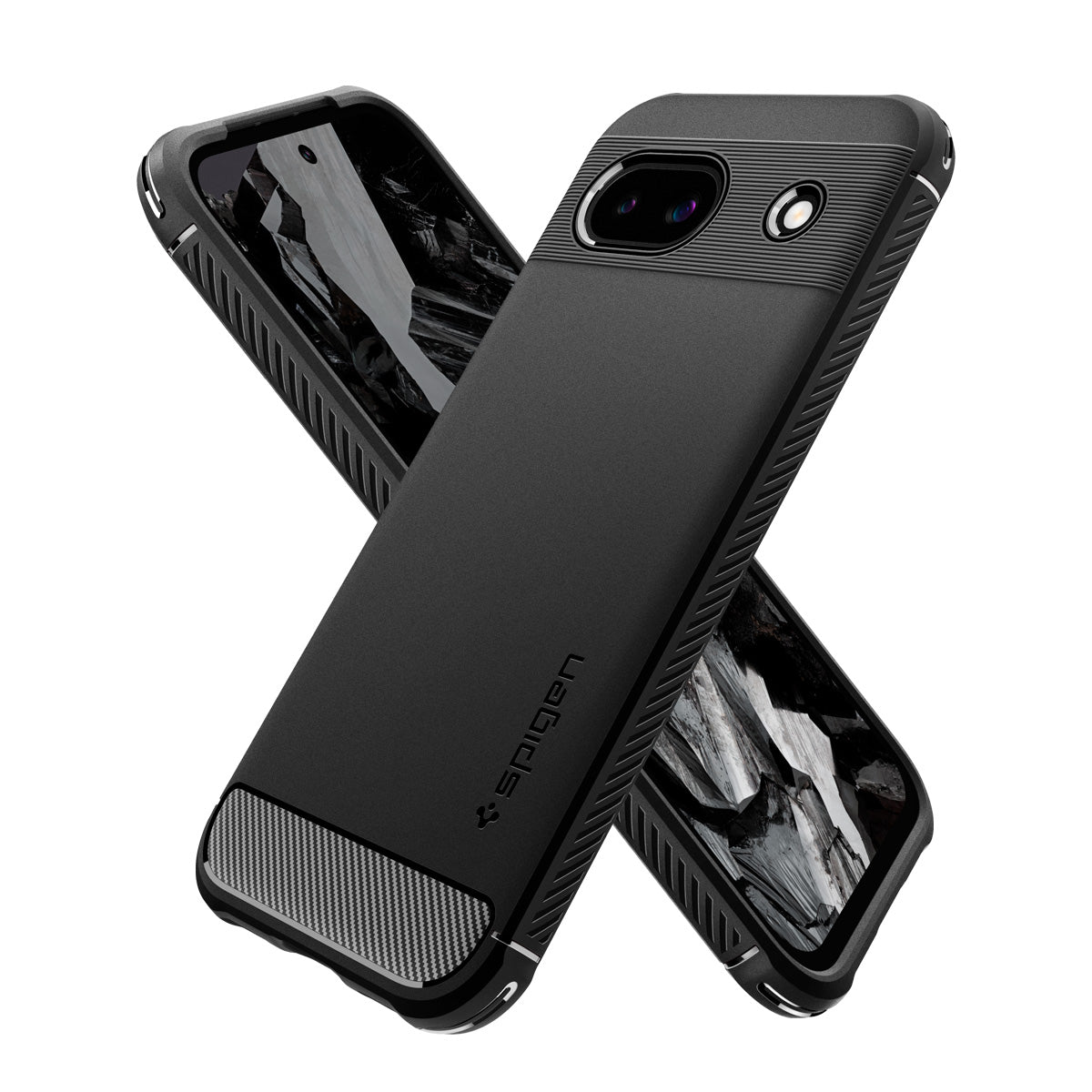 Spigen Rugged Armor - matte black - Google Pixel 8a