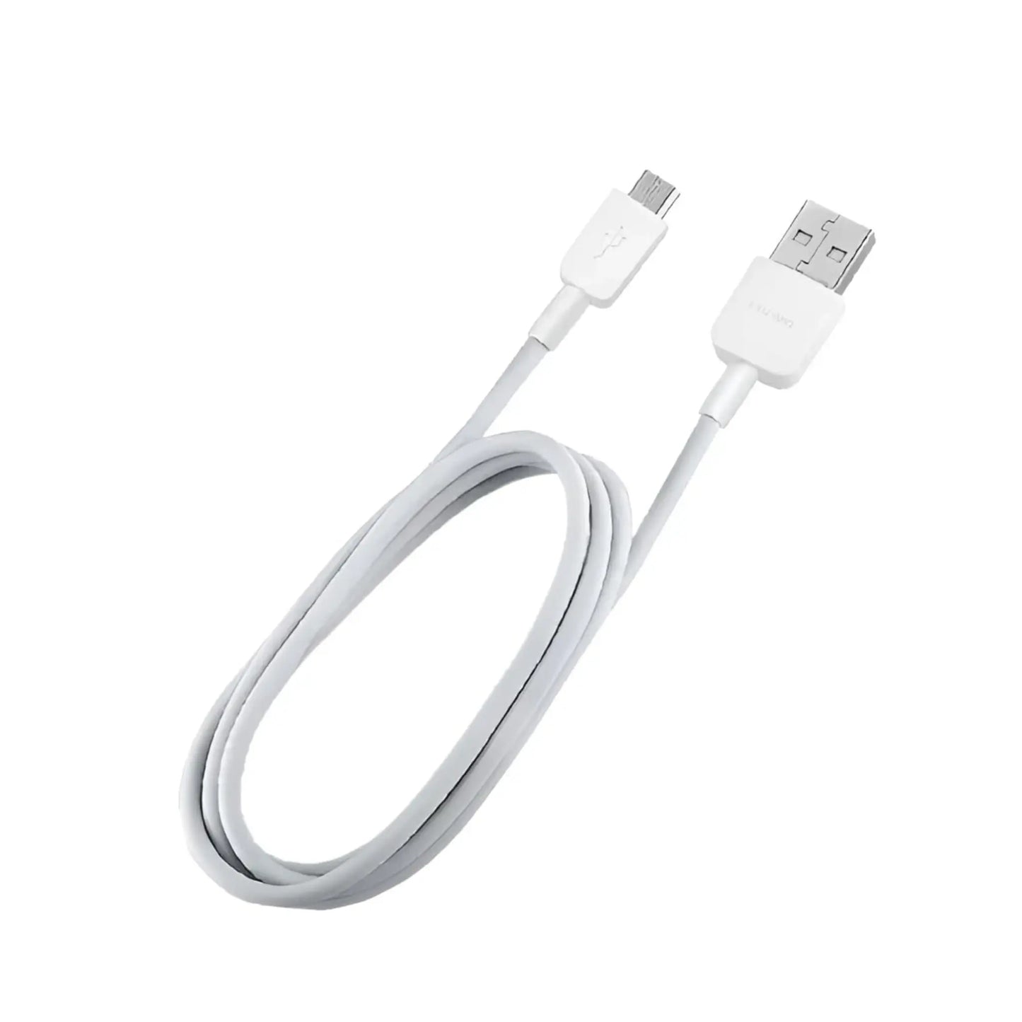 Das Bild zeigt das Huawei Ladekabel in Weiß aus der Frontansicht.