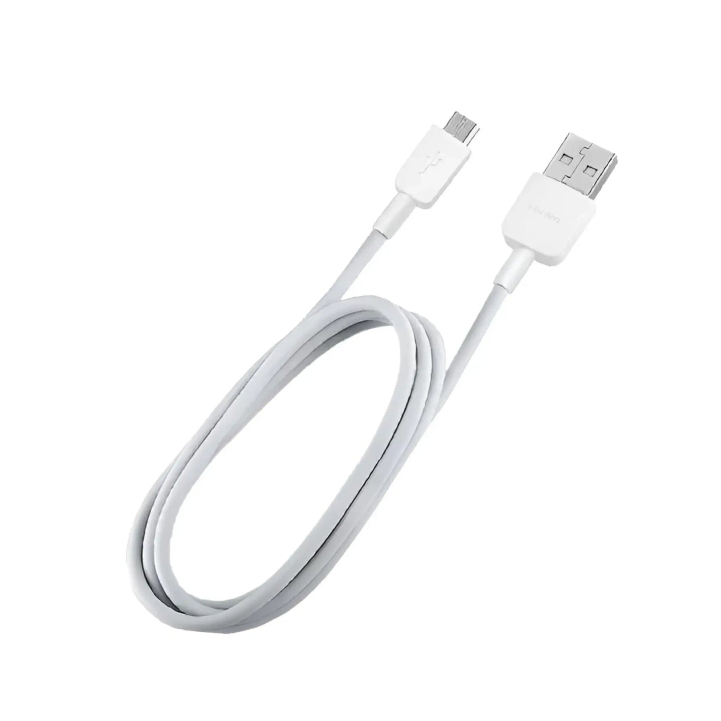 Huawei Micro-USB-Ladekabel in Weiß, 1 Meter Länge, geeignet zum Laden und Synchronisieren kompatibler Geräte.