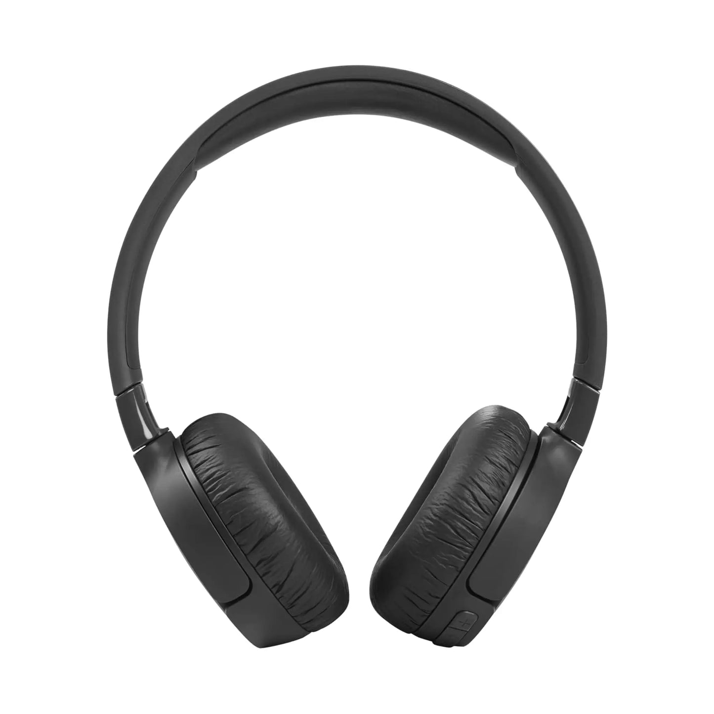 Das Bild zeigt die JBL Tune 660 BTNC Bluetooth Kopfhörer in Schwarz aus der Frontansicht.