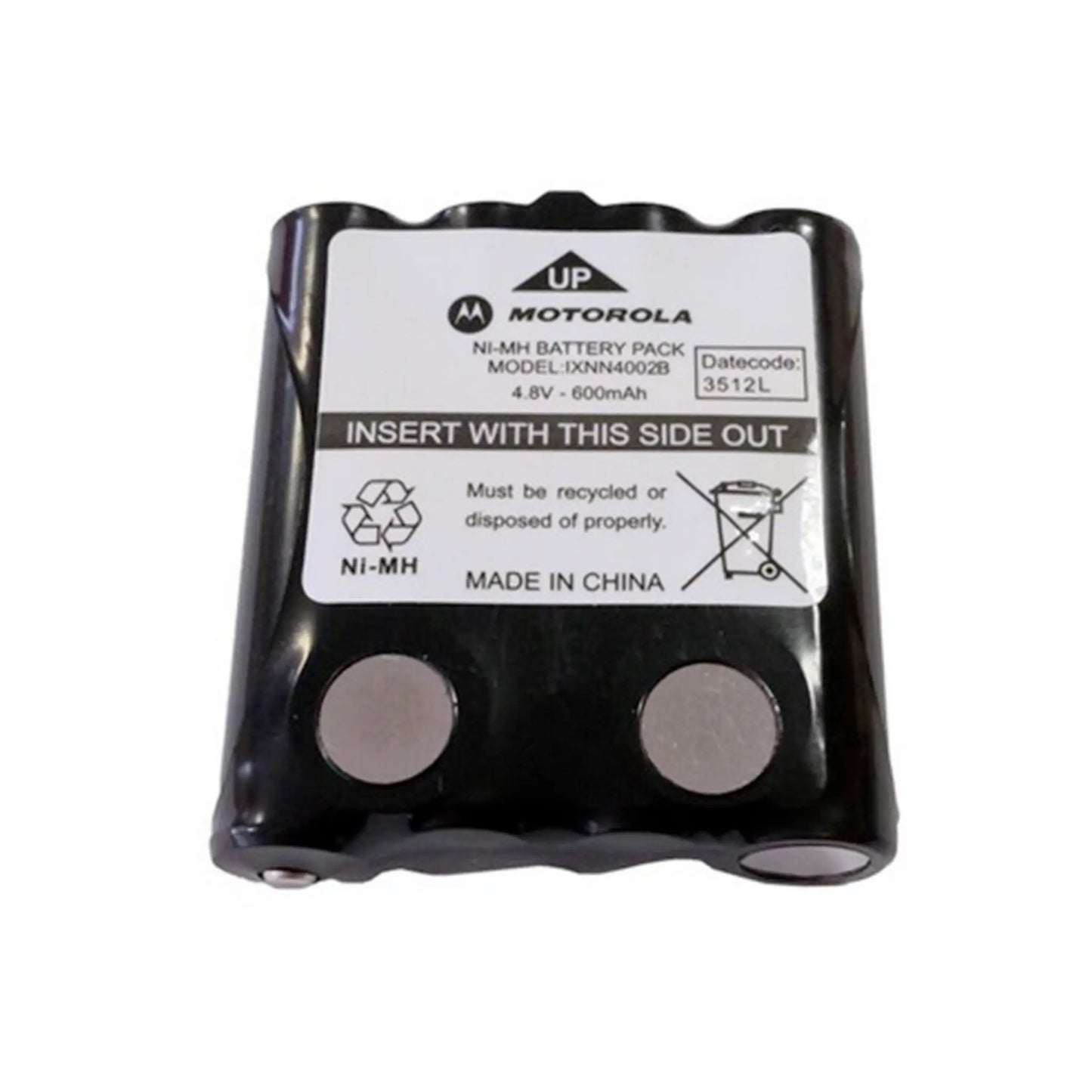 Auf diesem Produktbild wird der Motorola Akku IXNN4002B Li-Ion 4.8 Volt 600 mAh abgebildet