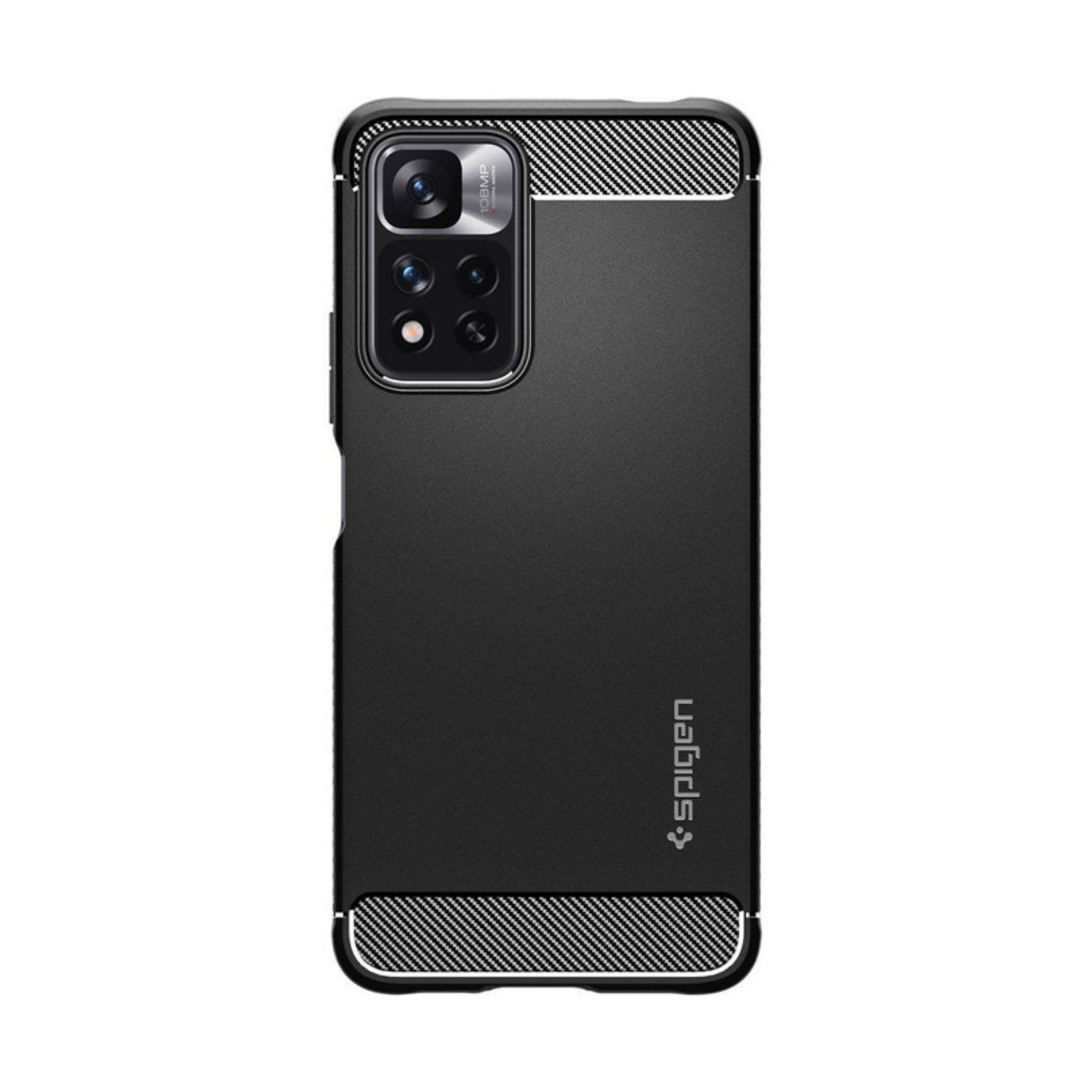 Spigen Rugged Armor, matte black - Für Xiaomi POCO X4 NFC/Für Xiaomi 11i HC 5G/11i 5G/Redmi Note 11 Pro+ 5G