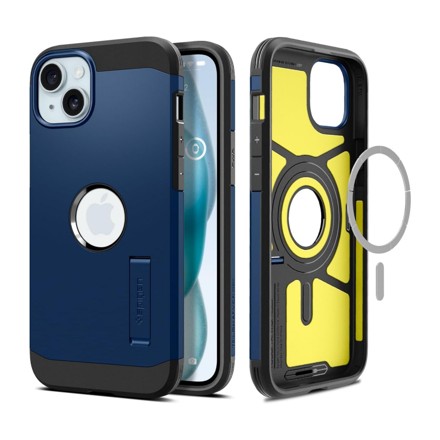 Spigen Tough Armor MagSafe, navy blue - für iPhone 15
