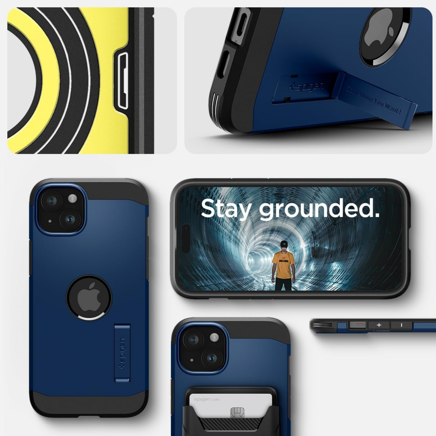 Spigen Tough Armor MagSafe, navy blue - für iPhone 15