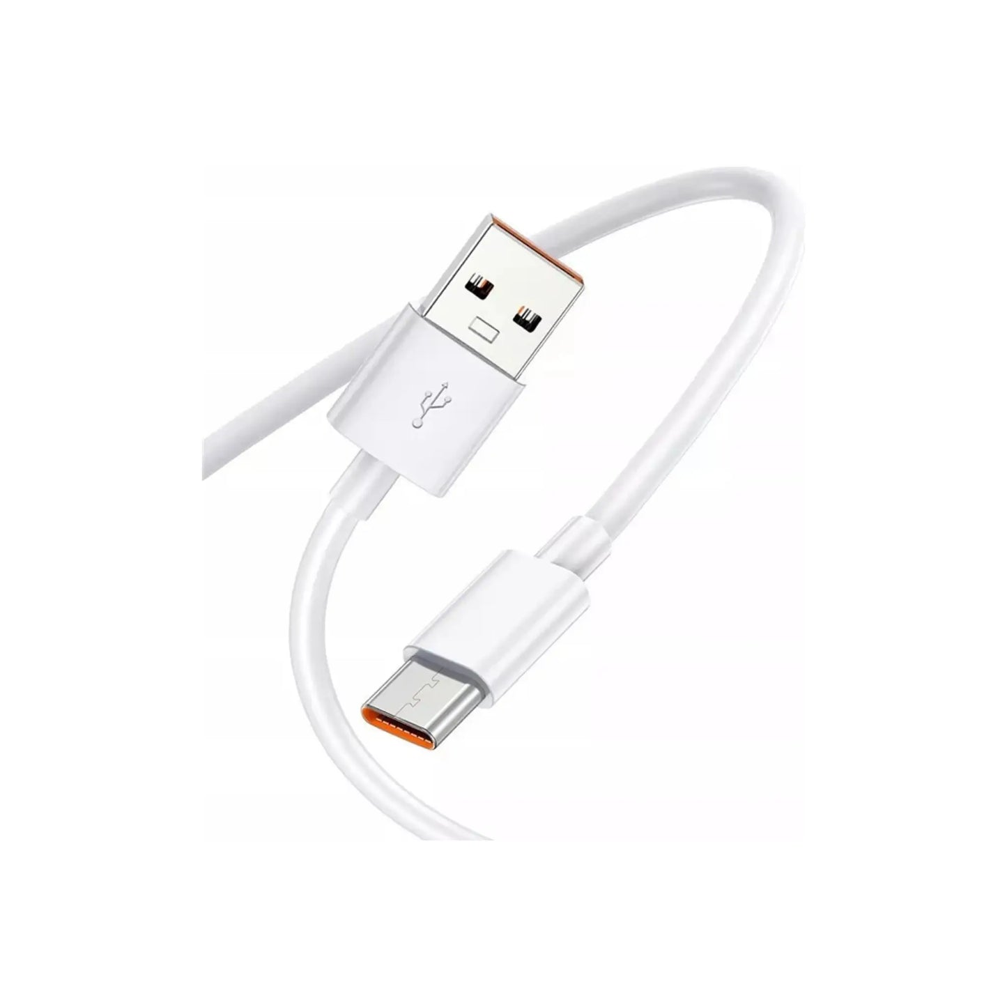 Das Bild zeigt das Xiaomi BHR6032GL Ladekabel USB-C in Weiß aus der Schrägansicht.