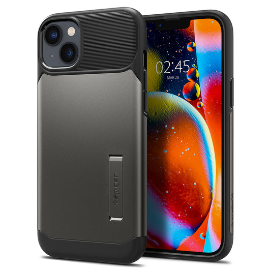 Spigen Slim Armor, gunmetal - iPhone 14