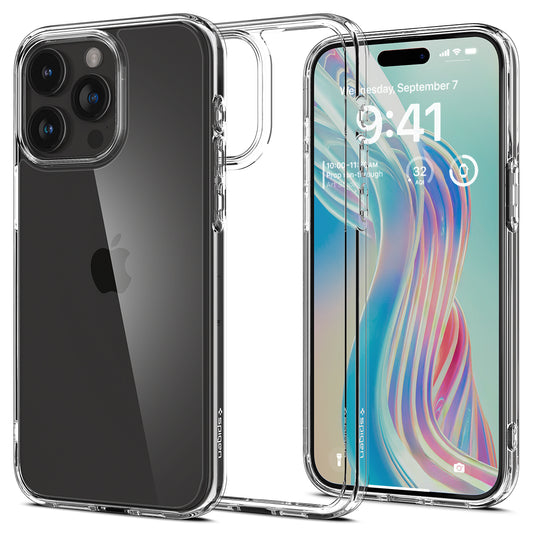 Spigen Ultra Hybrid, crystal clear - iPhone 15 Pro Max