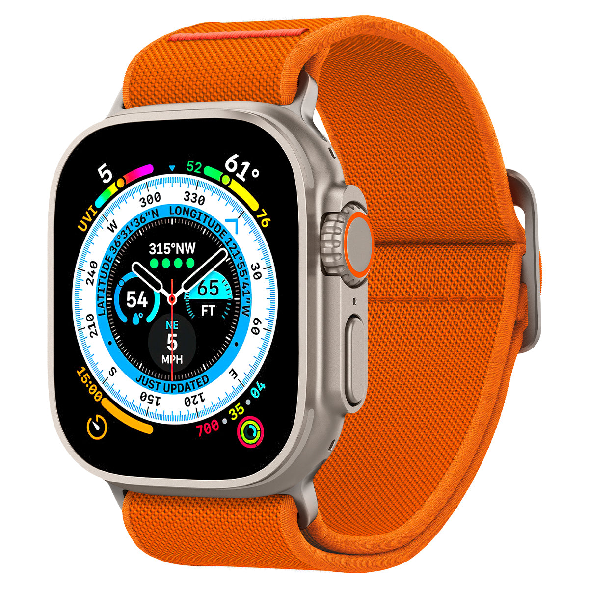 Spigen Lite Fit Ultra, orange - Apple Watch 49mm/45mm/44mm/42mm