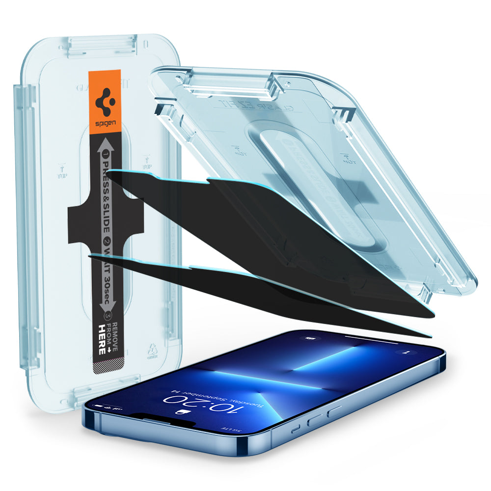Spigen Glass tR EZ Fit 2 Pack, transparency sensor open - iPhone 14 Plus/13 Pro Max