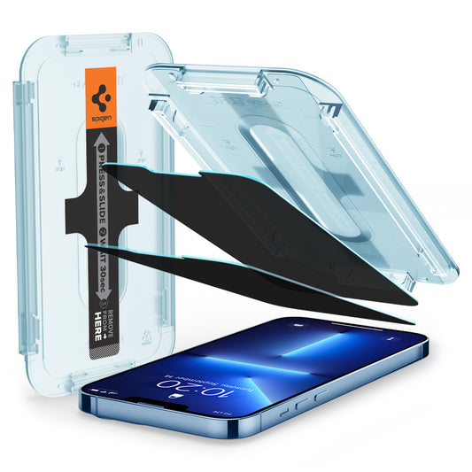 Spigen Glass tR EZ Fit 2 Pack, transparency sensor open - iPhone 14 Plus/13 Pro Max
