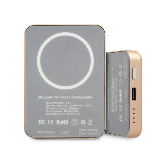 Guess GUPBMSVSLG MagSafe Powerbank 3000mAh, Gold – 5W