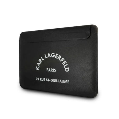 Karl Lagerfeld Laptophülle KLCS133RSGSFBK Saffiano RSG Schwarz – 13 Zoll