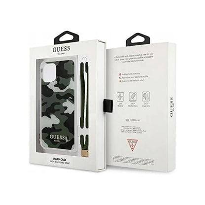 Guess iPhone 12 Pro Max Hülle GUHCP12LKSARKA, Khaki – Camo Collection