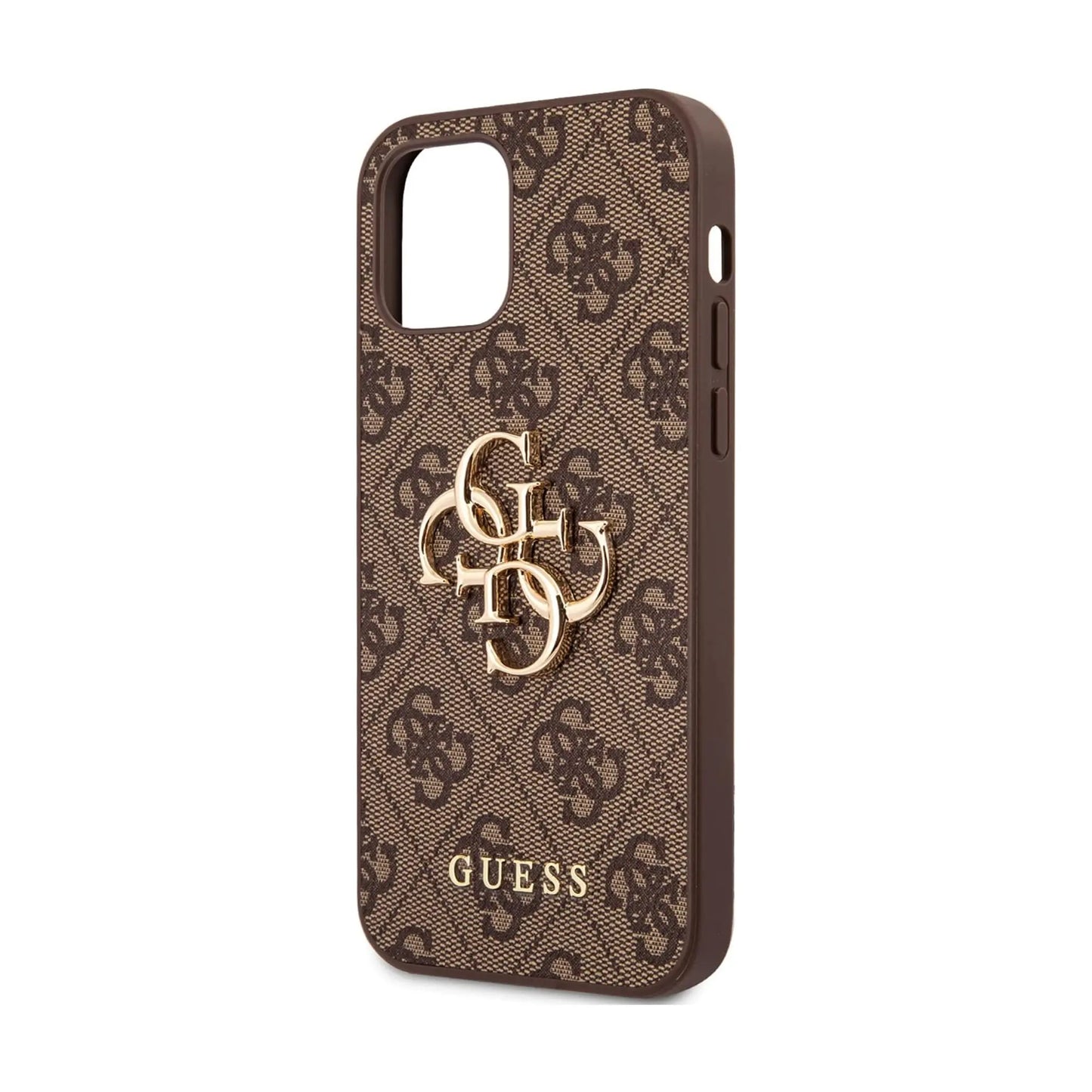 Guess Big Metal Logo Case Braun – iPhone 12 / 12 Pro