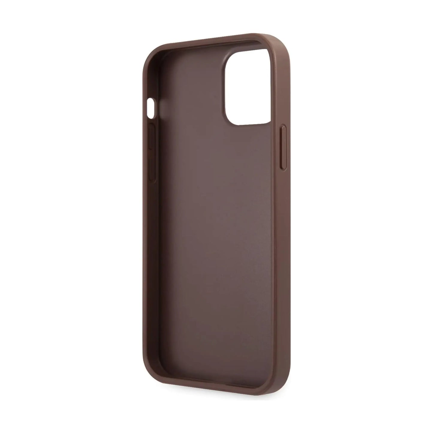 Guess Big Metal Logo Case Braun – iPhone 12 / 12 Pro