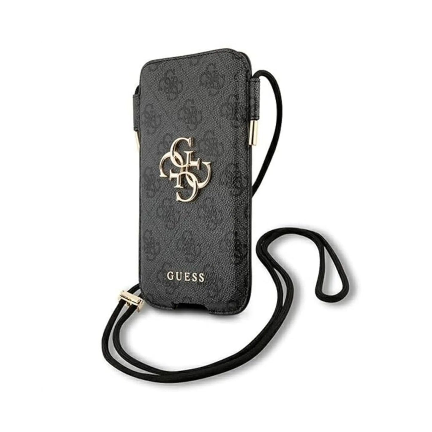 Guess 4G Big Metal Logo Pouch, Grau – bis 6.7 Zoll