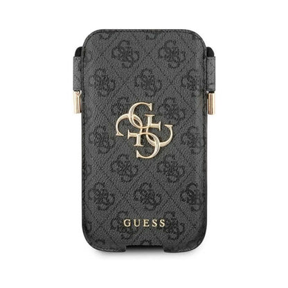 Guess 4G Big Metal Logo Pouch, Grau – bis 6.7 Zoll