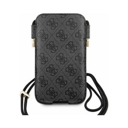 Guess 4G Big Metal Logo Pouch, Grau – bis 6.7 Zoll