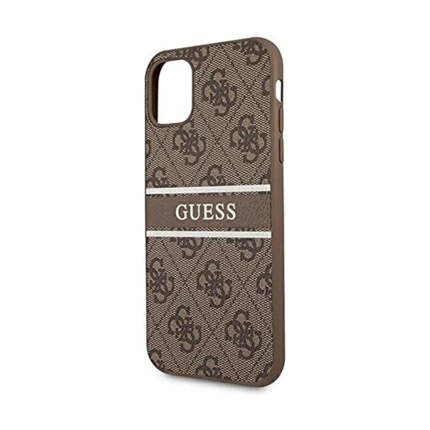 Guess Hülle 4G Printed Stripe Braun - iPhone 11