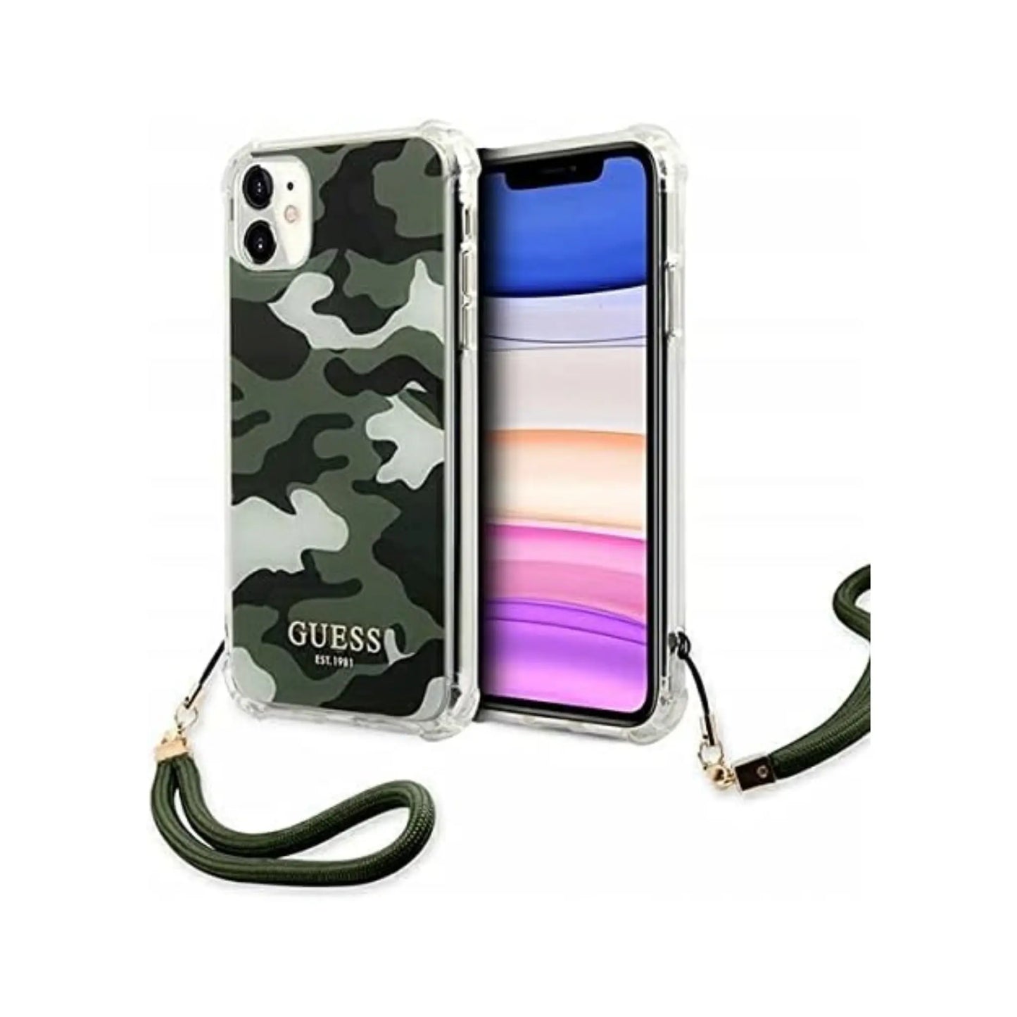 Guess Hülle GUHCN61KSARKA Khaki Hardcase - iPhone 11/XR