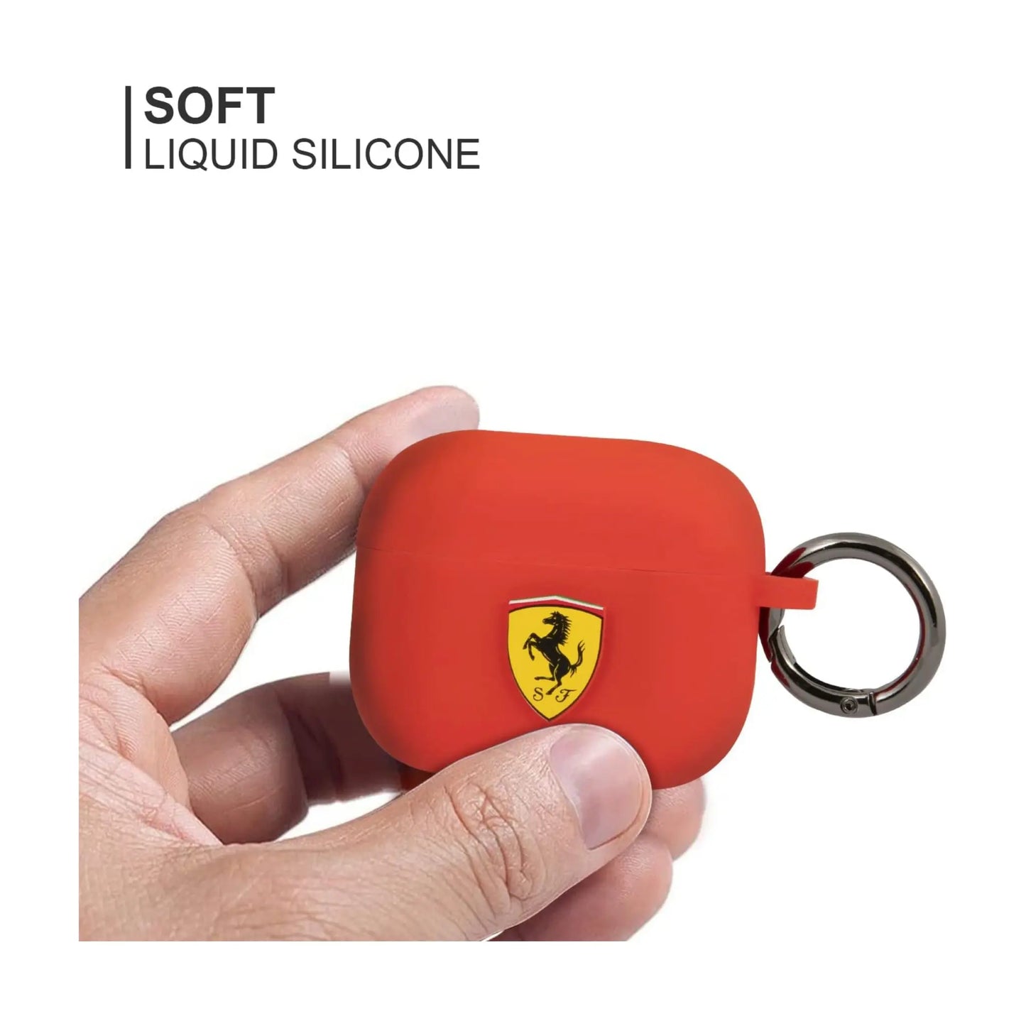 Ferrari Silikon Case, Rot – AirPods 3