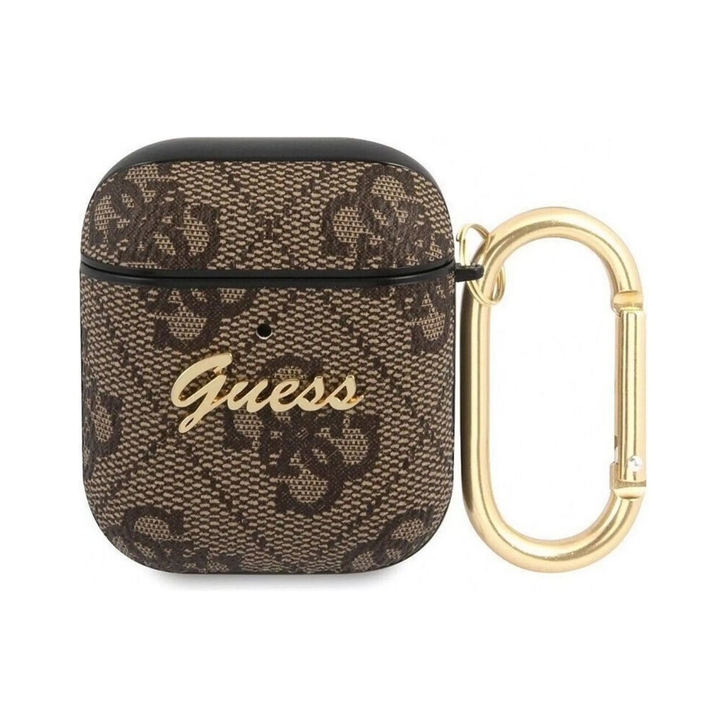 Guess Hülle GUA24GSMW 4G Script Metal Braun – AirPods