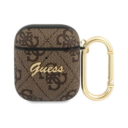 Guess Hülle GUA24GSMW 4G Script Metal Braun – AirPods
