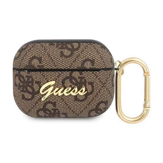 Guess GUAP4GSMW AirPods Pro Hülle 4G Script Metal Collection Braun