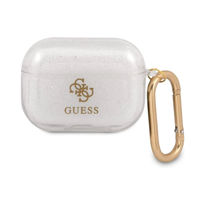 Guess GUAPUCG4GT AirPods Pro Hülle Glitter Collection Transparent