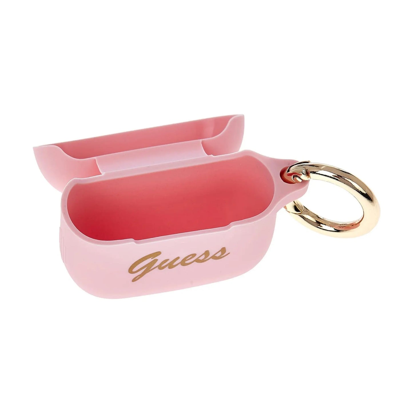 Guess Hülle Silicone Vintage Script Rosa - AirPods 3