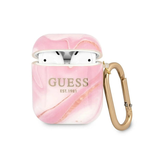 Guess Hülle GUA2UNMP Marble Collection Rosa – Für AirPods