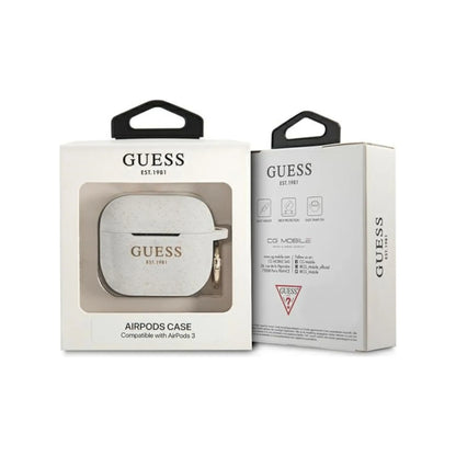 Guess Hülle Glitter Collection Weiß - AirPods 3