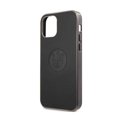 BMW Hülle Leather Emboss Schwarz – iPhone 12 Pro Max