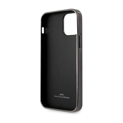 BMW Hülle Leather Emboss Schwarz – iPhone 12 Pro Max
