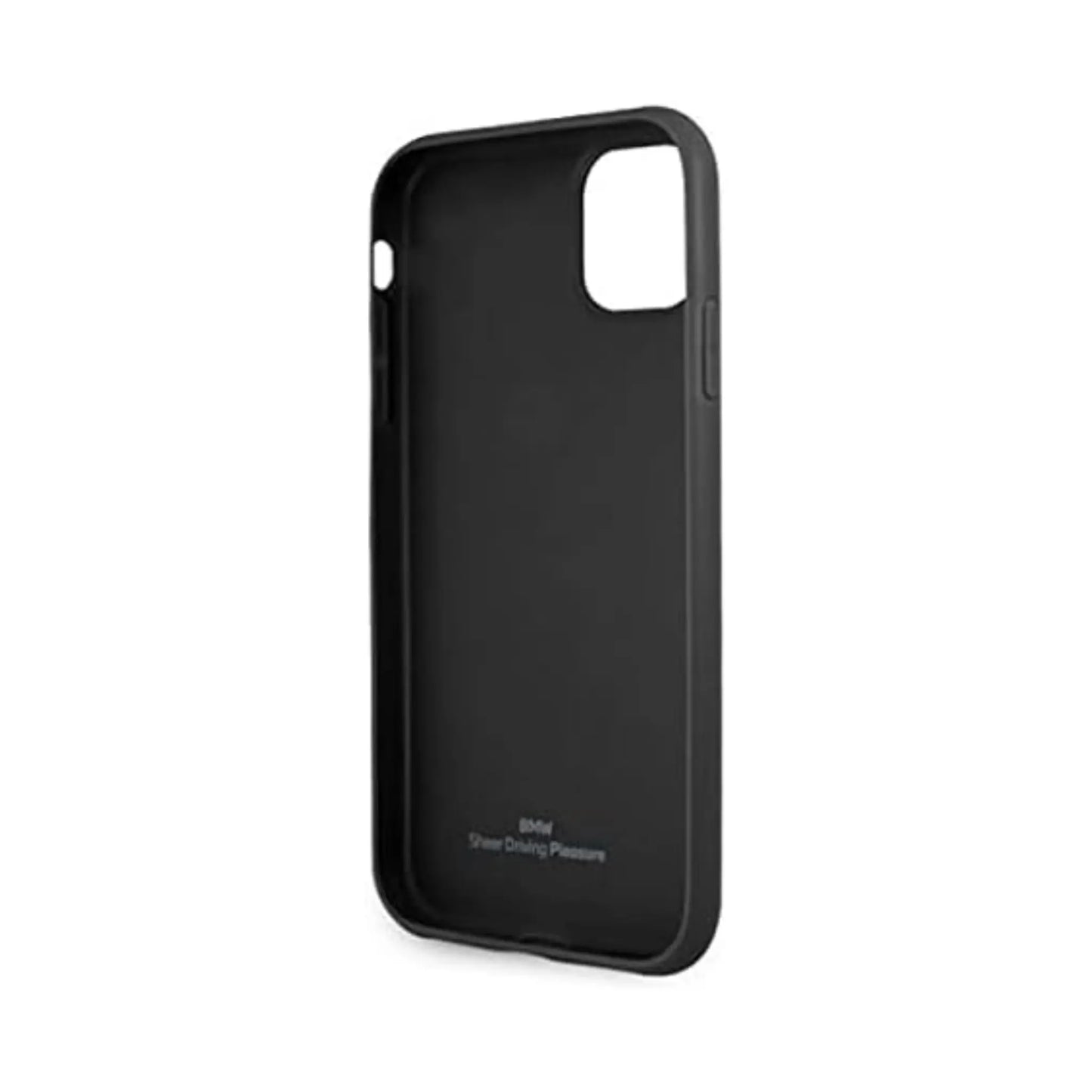 BMW iPhone 11 / XR Hülle BMHCN61RCDPK, Schwarz – Leather Deboss Hardcase