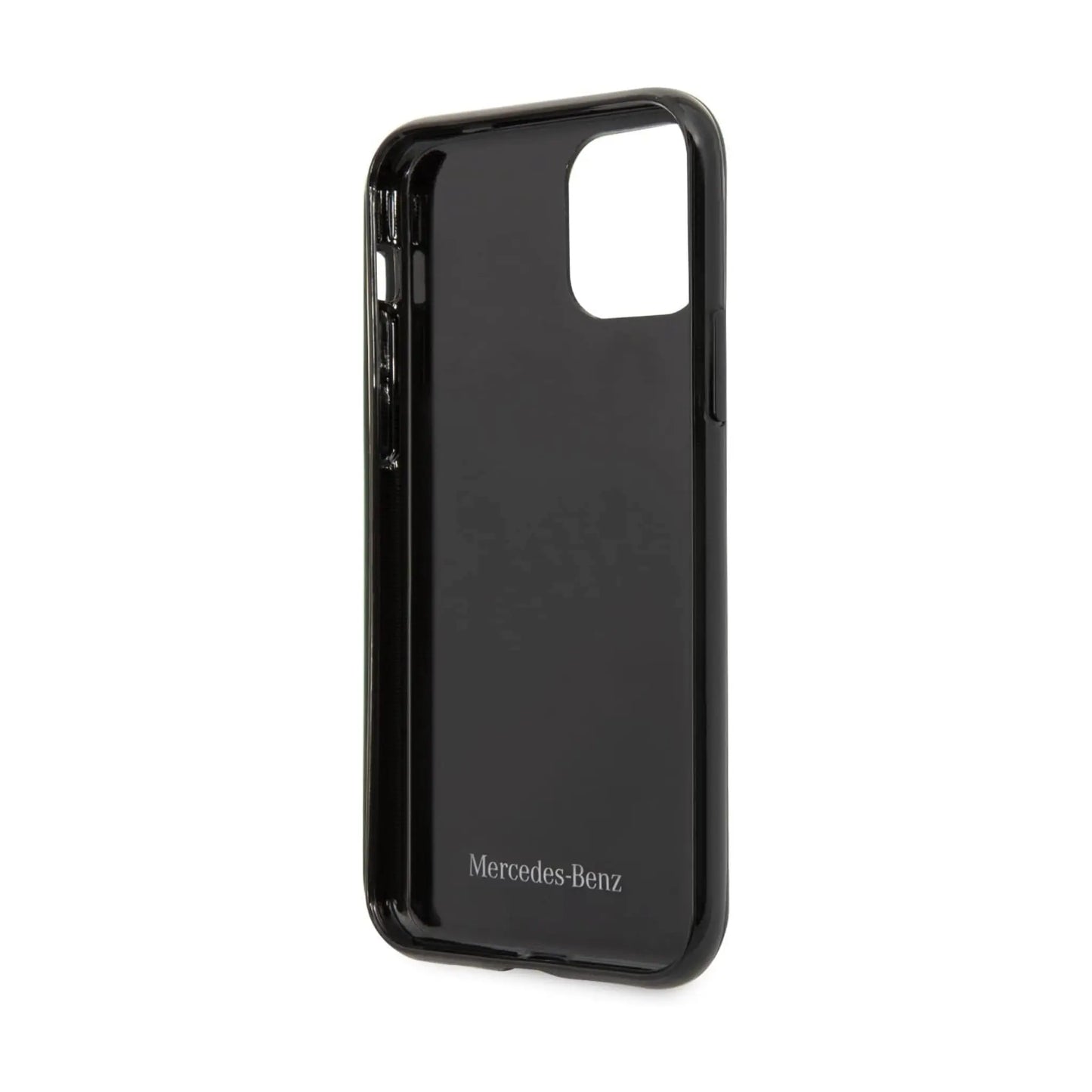 Mercedes Hülle MEHCN61ESPBK Silberne Sterne Schwarz – iPhone 11/XR