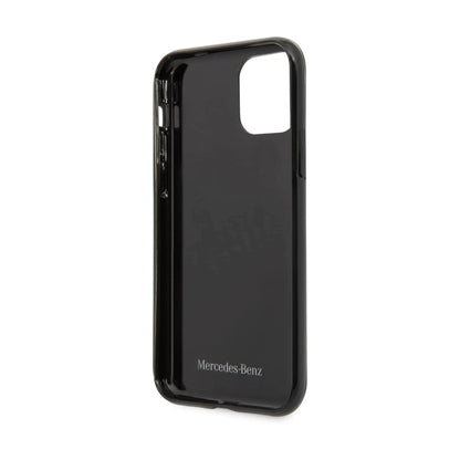 Mercedes Hülle MEHCN61ESPBK Silberne Sterne Schwarz – iPhone 11/XR