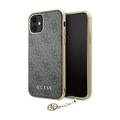 Guess Hülle GUHCN61GF4GGR 4G Charms Collection Grau – iPhone 11