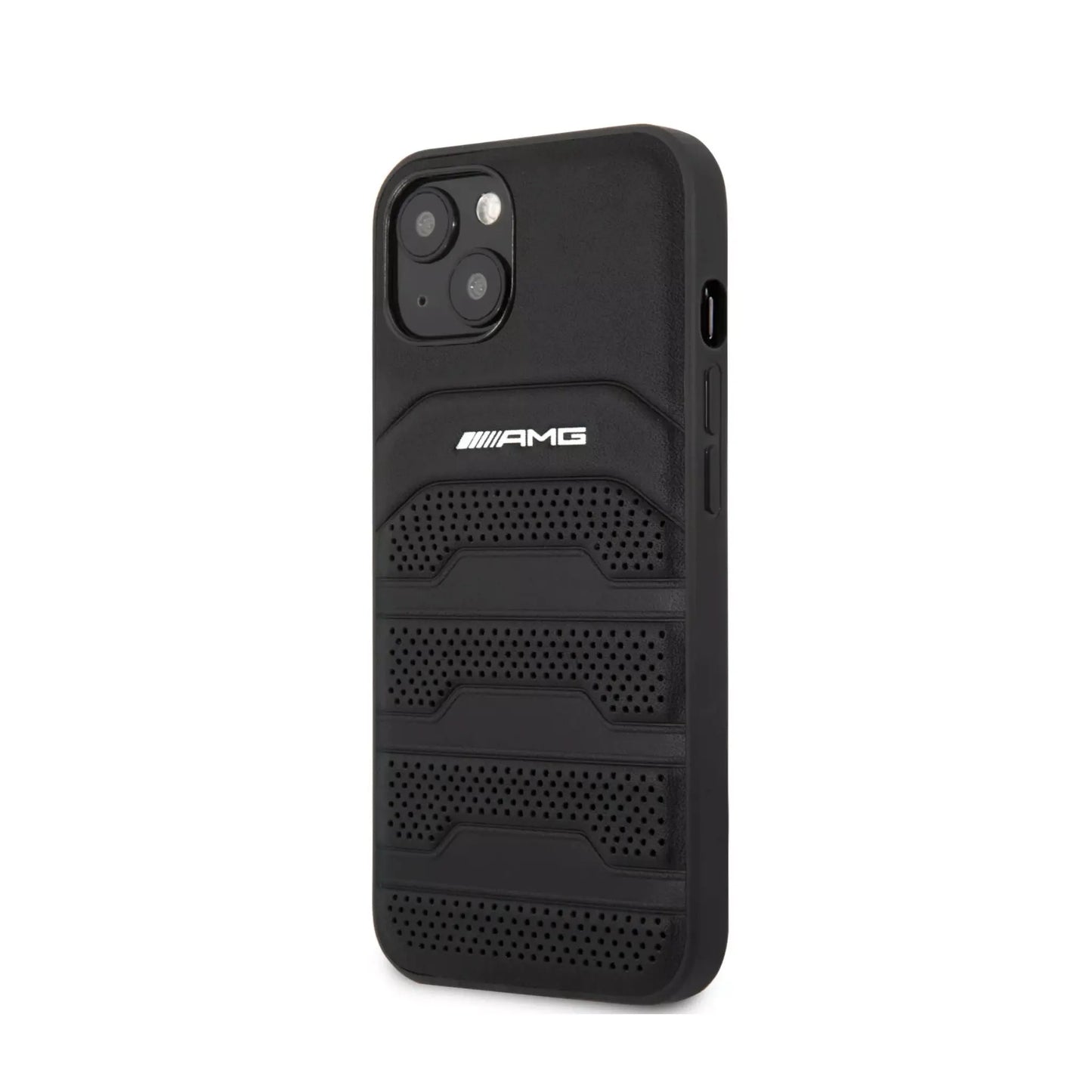 AMG iPhone 13 Pro Hülle, Schwarz – Leder Hardcase