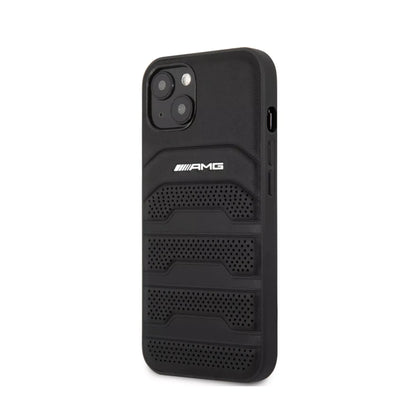 AMG iPhone 13 Pro Hülle, Schwarz – Leder Hardcase