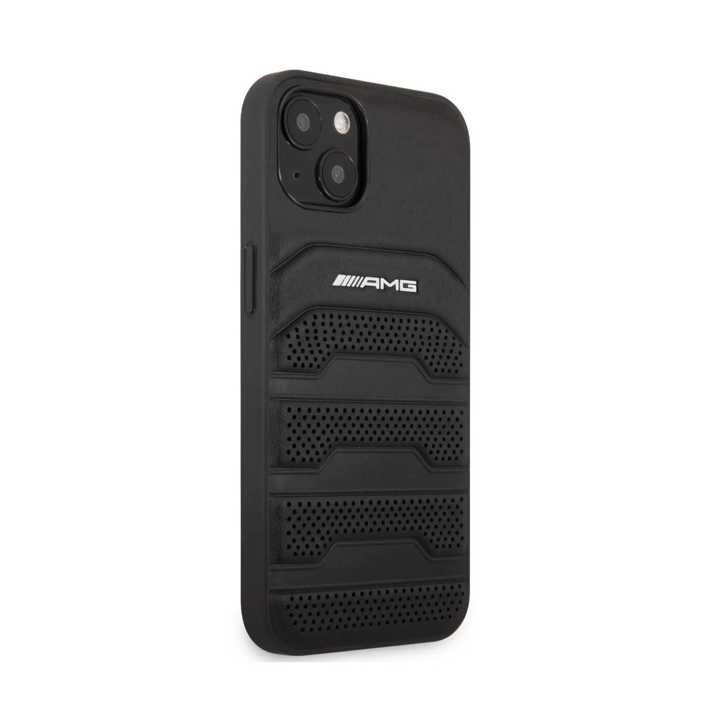AMG iPhone 13 Pro Hülle, Schwarz – Leder Hardcase