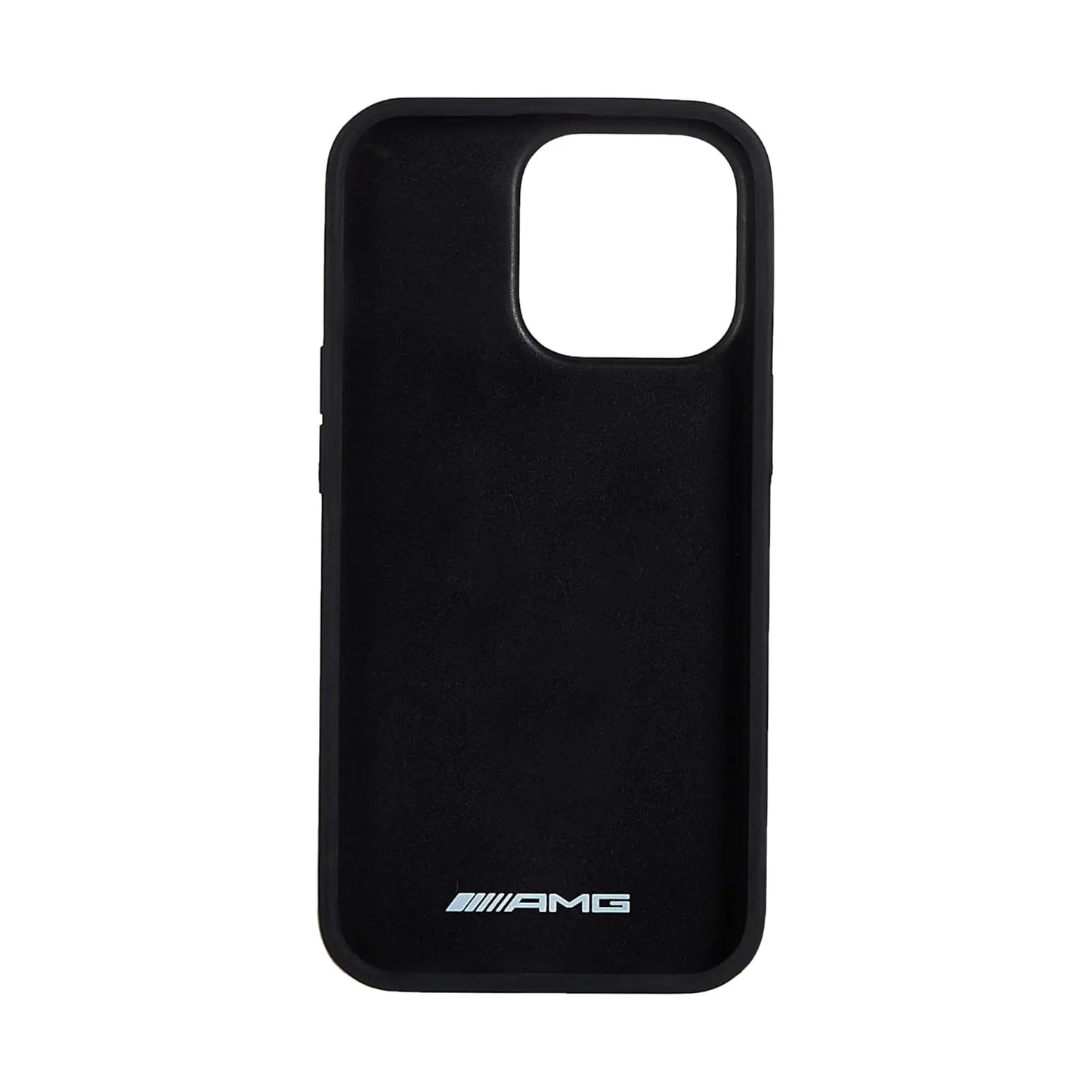 AMG iPhone 13 Pro / 13 Hülle, Schwarz – Leder Gebogene Linien