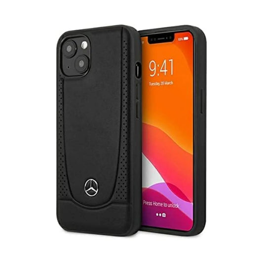 Mercedes iPhone 13 Mini Hülle, Schwarz – Leather Urban Line