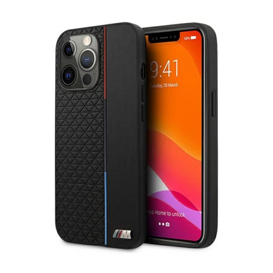 BMW Hülle BMHCP13XTRTBK M Collection Triangles Schwarz – iPhone 13 Pro Max