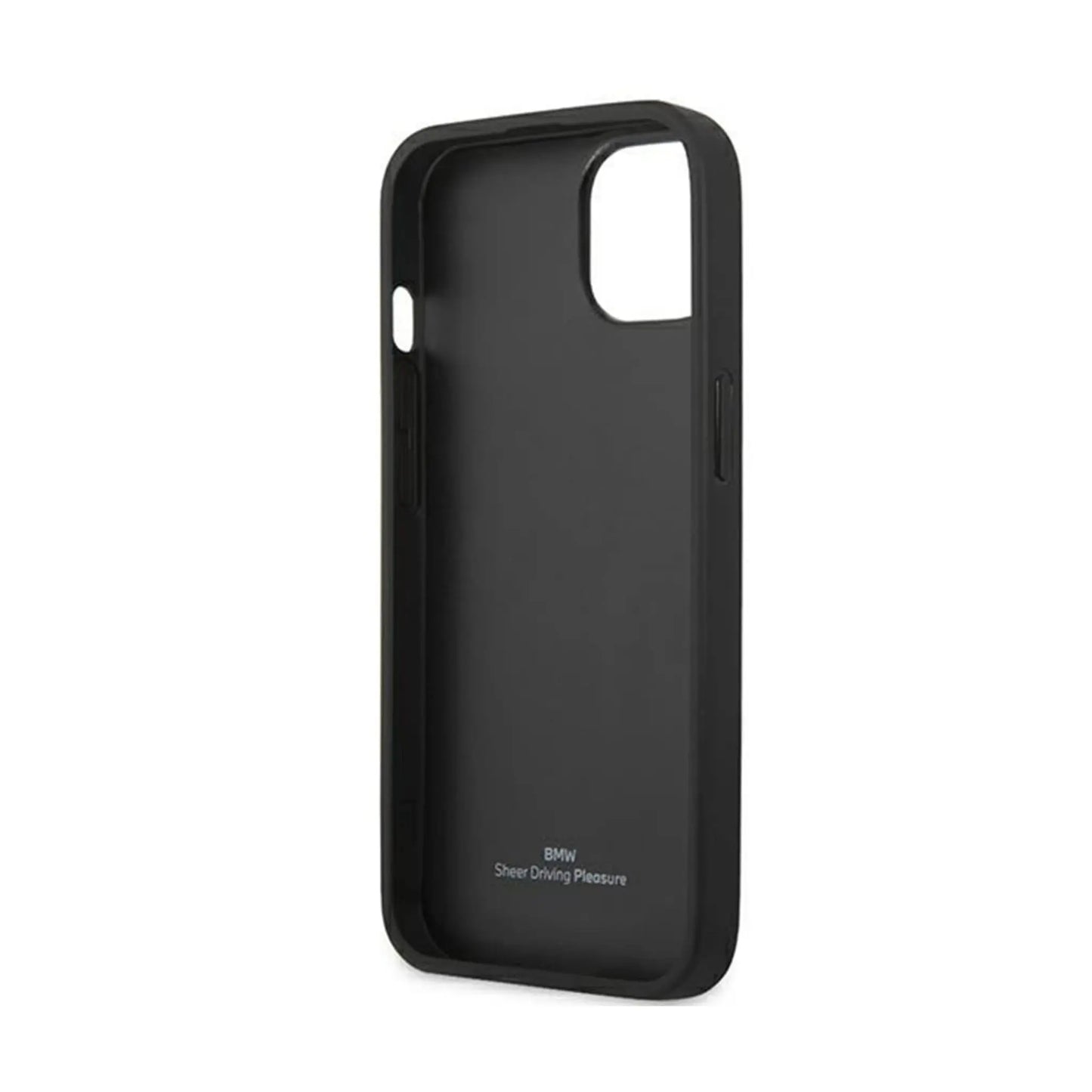 BMW iPhone 13 Mini Hülle, Rot – Leder Curve Perforate Hardcase