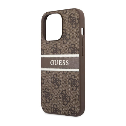 Guess 4G Stripe Hülle Braun – iPhone 13 Pro
