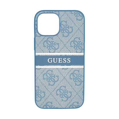Guess Hülle 4G Stripe Blau - iPhone 13 Mini